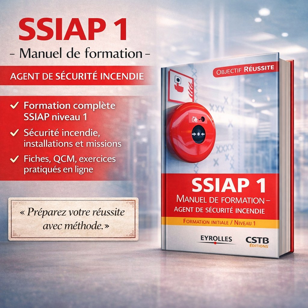 SSIAP 1 — Manuel de formation : Agent de sécurité incendie (Formation initiale / Niveau 1)