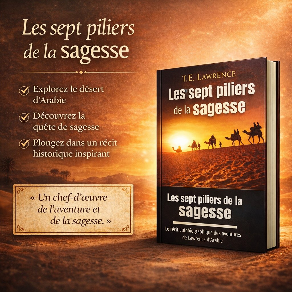 Les sept piliers de la sagesse : Le récit autobiographique des aventures de Lawrence d’Arabie