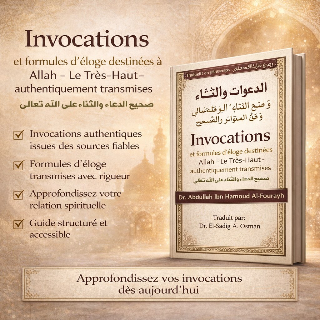 Invocations et formules d’éloge destinées à Allah -Le Très-Haut- authentiquement transmises