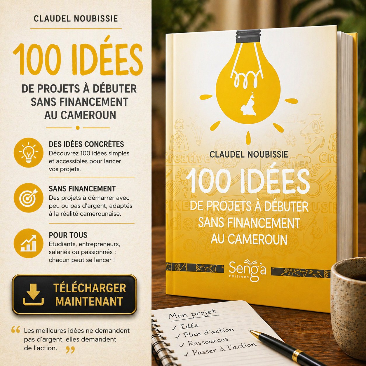 100 idées de projets à débuter sans financement au Cameroun