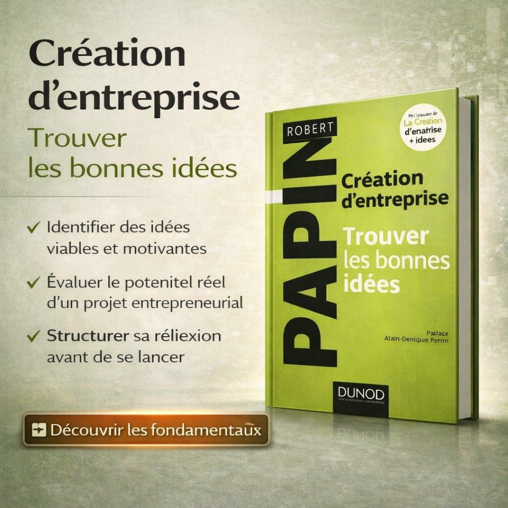 Création d’entreprise (Trouver les bonnes idée)s