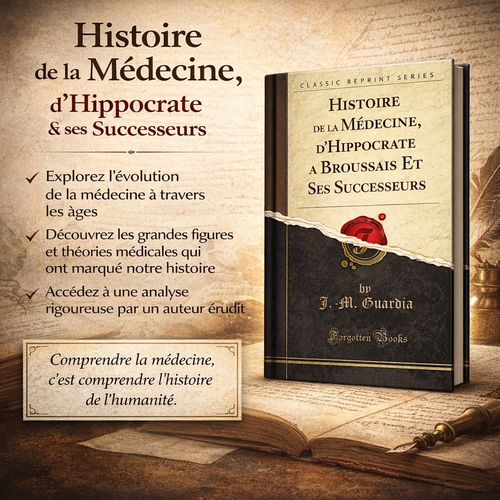 Histoire de la médecine, d’Hippocrate à Broussais et ses successeurs