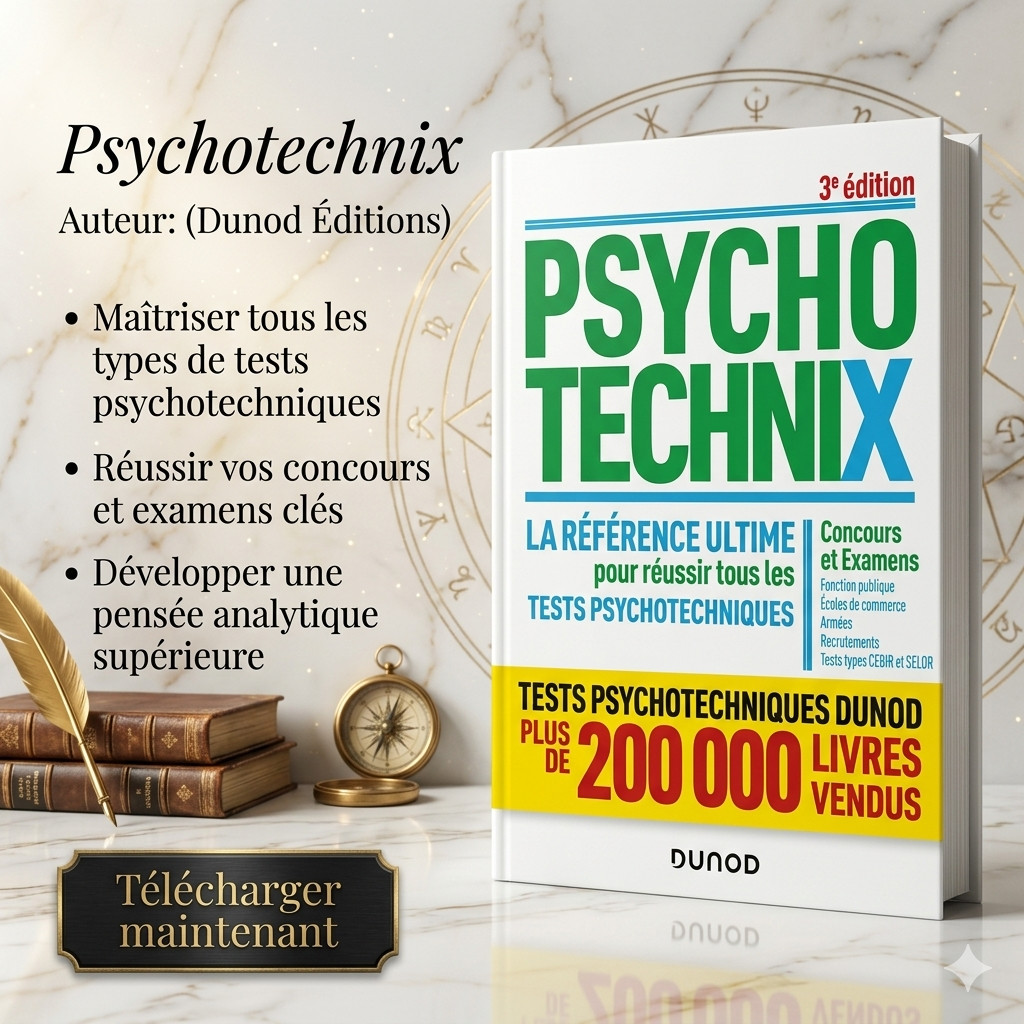 PSYCHOTECHNIX : la référence ultime pour réussir tous les tests psychotechniques (3e édition)