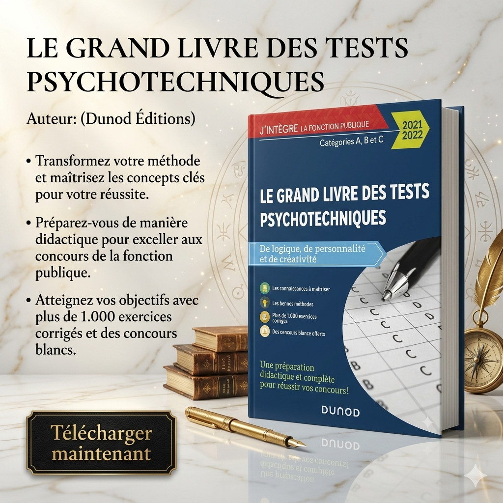 Le grand livre des tests psychotechniques de logique, de personnalité et de créativité