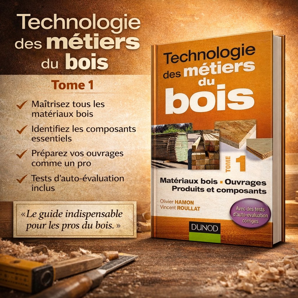 Technologie des métiers du bois – Tome 1 : Matériaux bois, ouvrages, produits et composants