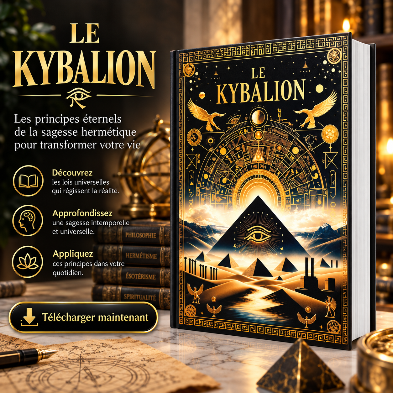 Le Kybalion : Étude sur la philosophie hermétique de l’ancienne Égypte et de l’ancienne Grèce